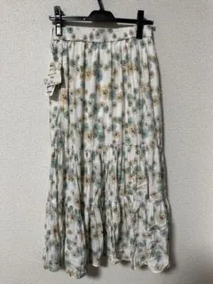 UNIQLO ユニクロ　ポール&ジョー　花柄　ティアード　ロングスカート