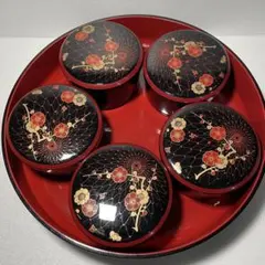 べんぼう漆器 銘々平皿 8枚 ゆうなの花 琉球漆器 - メルカリ