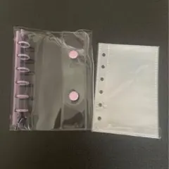 A7 クリアバインダー　パステルカラー　推し活　手帳　リフィル