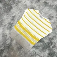 未使用級『COLLAGE GALLARDAGALANTE』ボーダー柄ニット　F