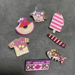 Disney チェシャ猫 ピンバッジ 7点セットのサムネイル