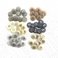 特別セール★レトロボタン★シルバー飾りのボタン　60個まとめ売り