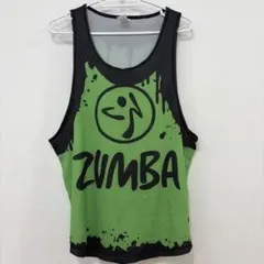 ZUMBA タンク トップ メッシュ グリーン ブラックのサムネイル