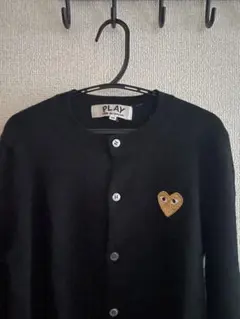 COMME des GARÇONS PLAY ブラックカーディガン M