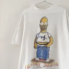 90's シンプソンズ HOMER JEANS Tシャツ L ビンテージ