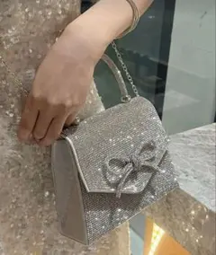 キラキラビジューミニバッグ　キャババッグ