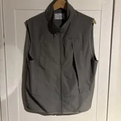 Champion チャンピオン ナイロンベスト グレー ジップアップ メンズ