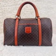 CELINE セリーヌ ミニボストンバッグ マカダム柄 PVC トリオンフ