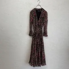 【POLO Ralph Lauren】花柄カシュクールワンピース　長袖　6