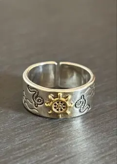 メンズリング　ウェービーデザイン　メキシカン　ヴィンテージ