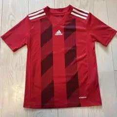 adidas AEROREADY 赤 ストライプ Tシャツ 140