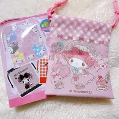 マイメロディ マイメロ 50周年 キャンバスポーチ 巾着