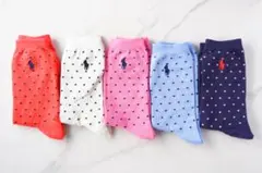 POLOラルフローレン【レディース・キッズ／5足セット】おしゃれソックス【新品】