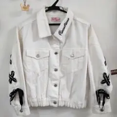 ジャケット140cm ホワイトデニム ジージャン