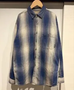 名作　99年　Patagonia シャツ ブルー　チェック　オンブレ　Mのサムネイル