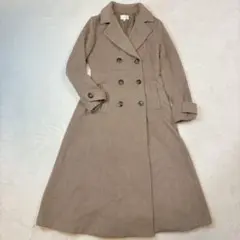 リエンダ rienda シンデレララインコート　ベージュ M ロングチェスター