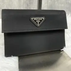 PRADA ブラック ナイロン 三つ折り財布