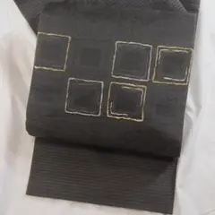 夏帯 変り絽 黒灰色 正絹袋帯 フォーマル お茶席 b673 - メルカリ