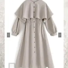 グレイル　前後2way ケープデザインフレアワンピース『al138』