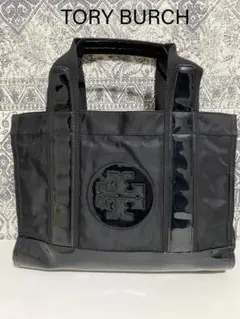 【良品】TORY BURCH トリーバーチ トートバッグ ハンドバッグ ブラック