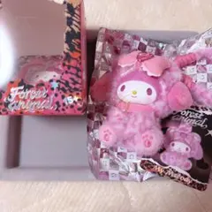 miniso サンリオ ギャルシリーズ 豹柄 マイメロディマスコットホルダー