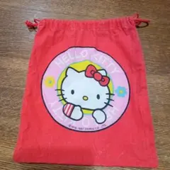 Hello Kitty 巾着袋 レッド 1997年製