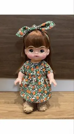 メルちゃん　2点セット　ソランちゃん　ヴィンテージ　花柄　服　ハンドメイド