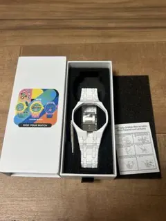 スウォッチ × AP ロイヤルポップ用カスタムベルトバンド ブルー/ダーク