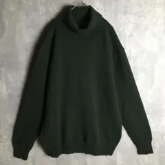 【ニット】ニューヨーカー タートルネック ウールニット 無地 ユニセックス L