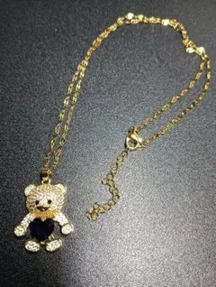 １８金gpゴールドクマ型ペンダント ネックレス