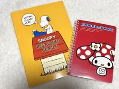 スヌーピー＆マイメロディ メモ帳セット