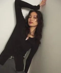 Auntie Rosa　　2WAYリブカーディガン