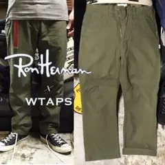 美品　Ron Herman ワイドミニタリーパンツ　RHC オーガニックコットン ハイウエスト デニムパンツ｜RH Vintage