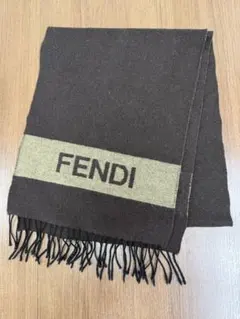 T*♡様 FENDI ブラウン マフラー フリンジ付き