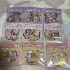 산리오 쿠로미 キティ マイメロ フレークシール 9袋セット
