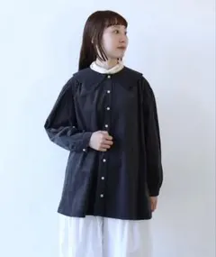 MidiUmi】soutien collar flare check coat - メルカリ