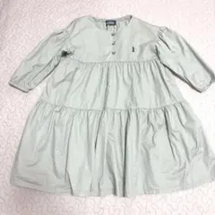 EASTBOY キッズ ティアードワンピース 120 ミントグリーンのサムネイル