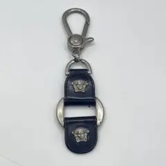 VERSACE メドゥーサ キーホルダー ブラック シルバーのサムネイル