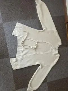 LOWRYS FARM 2WAY ニット 長袖 アイボリー