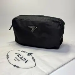 極美品　PRADA プラダ 三角ロゴ トライアングルロゴ ナイロン ポーチ