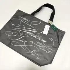 アフタヌーンティー　スリットポケット付きロゴバッグS/ トートバッグ　グレー