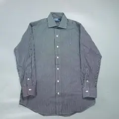 C*r様 9621 美品 ポロラルフローレン ストライプ柄 長袖シャツ メンズ
