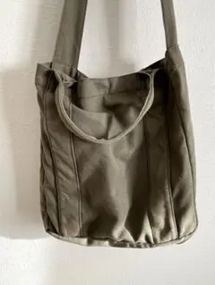 2WAY キャンバストートバッグ　カーキ