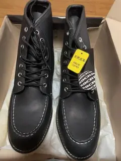 新品未使用　黒レザー ハイカットブーツ