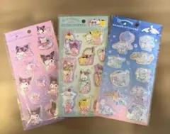 シェイカーステッカー　サンリオ　３枚 クロミ•シナモロール・サンリオキャラクター