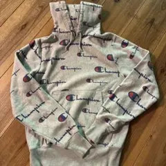 Champion REVERSE WEAVE 総柄 パーカー S