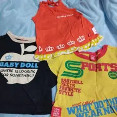 BABY DOLL タンクトップ ティシャツ3点セット80サイズ