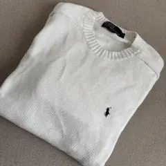 POLO RALPH LAUREN ホワイト コットンニット