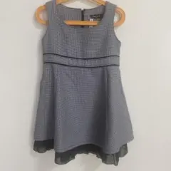 コムサイズム・千鳥格子ワンピース・未使用に近い