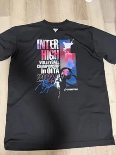 INTER HIGH ALL JAPAN バレーボールTシャツ ブラックのサムネイル